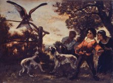 Les enfants au faucon, c.1850. Creator: Narcisse Virgile Diaz de la Pena.