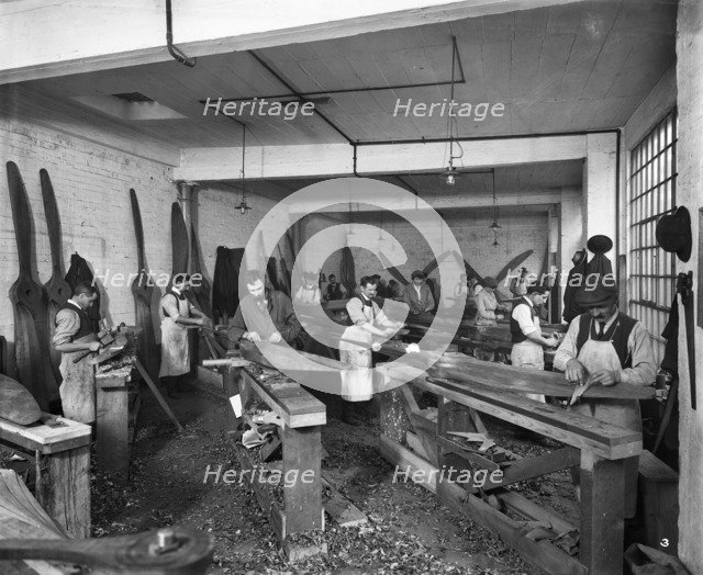 Dove Brothers propeller works, Cloudesley Place, Islington, London, January 1918. Artist: H Bedford Lemere.