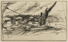 Vauxhall Bridge, 1861. Creator: James Abbott McNeill Whistler.
