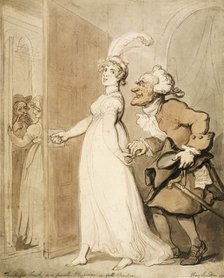 'Touch for Touch, or a female Physician in full Practice', 1790s. Artist: Thomas Rowlandson