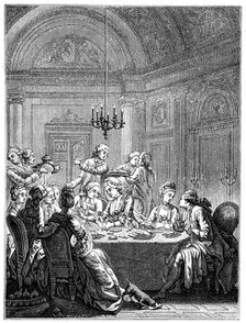 The Supper, (1885).Artist: Masquelier