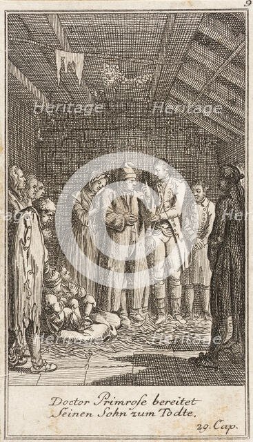 Plate 9 for Oliver Goldsmith's 'The Vicar of Wakefield', 1776. Creator: Daniel Berger.