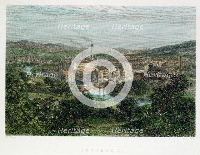 Saltaire, Yorkshire, 19th century. Artist: Unknown