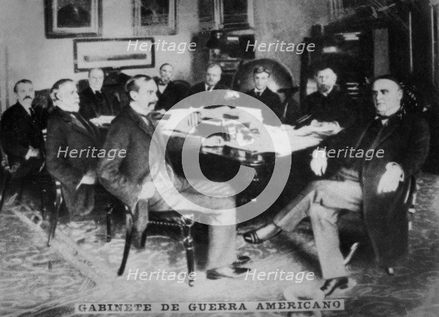 The American War cabinet, 1898. Artist: Unknown