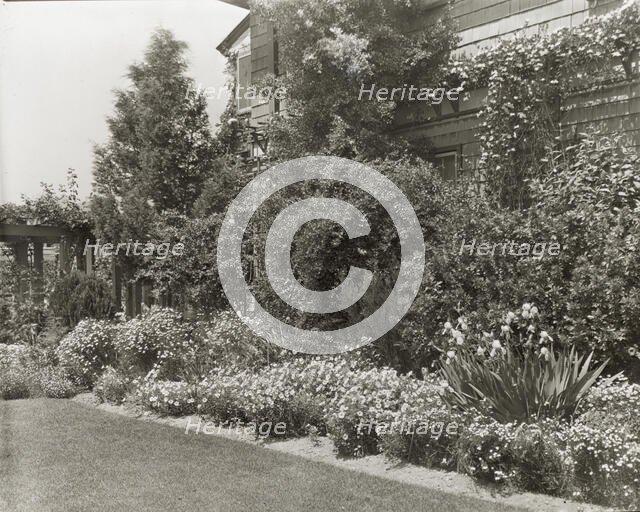 "Alicon," Charles Hinman Graves house, 2310 Santa Barbara Street, Santa Barbara, California, 1923. Creator: Frances Benjamin Johnston.