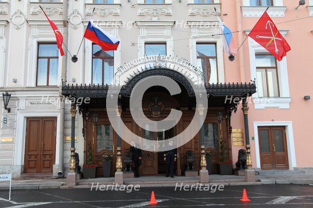 Entrance of the Taleon Imperial Hotel, St Petersburg, Russia, 2011. Artist: Sheldon Marshall