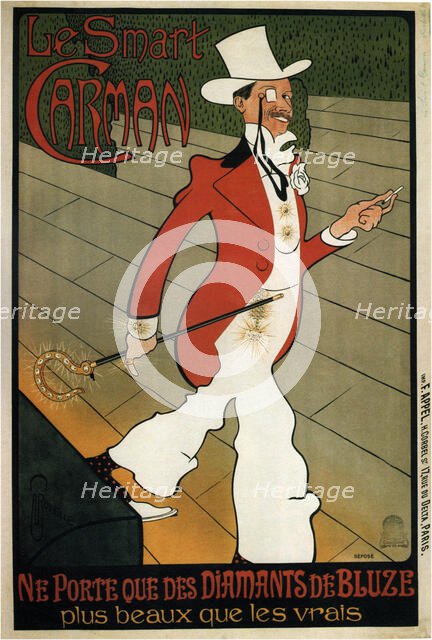 Le Smart Carman, 1898. Creator: Auguste Jean Baptiste Roubille.