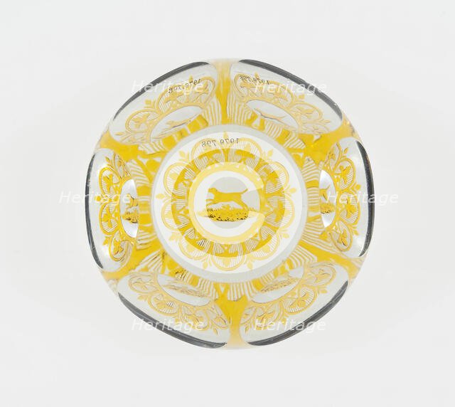 Paperweight, Lunéville, c. 1848-60. Creator: Baccarat Glasshouse.