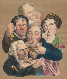 The five senses, late 18th-early 19th century. Creator: Unknown.