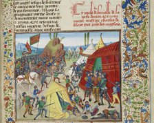 Charles of Blois captured at the Battle of La Roche-Derrien, ca 1470-1475. Creator: Liédet, Loyset (1420-1479).