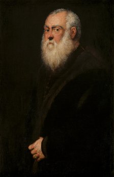 Man with a White Beard, c. 1570. Artist: Tintoretto, Jacopo (1518-1594)
