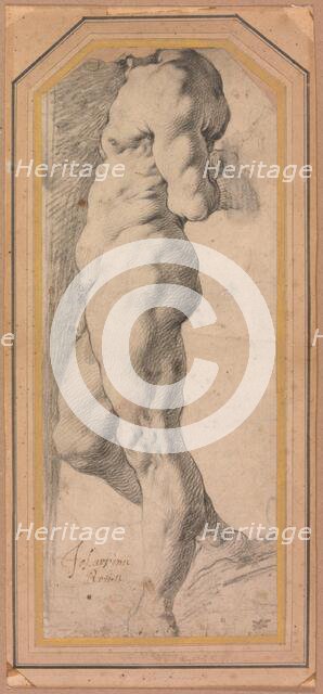 Study of a Standing Male Nude, 1595/96. Creator: Giuseppe Cesari.