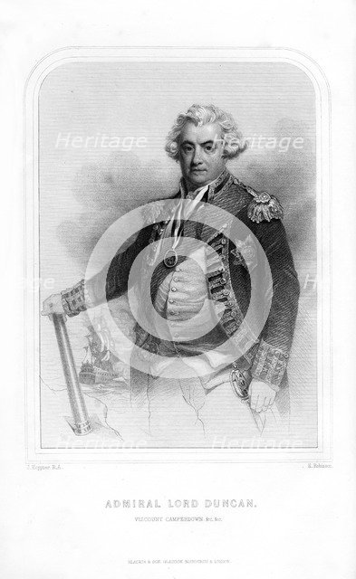Adam Duncan, Viscount Duncan of Camperdown, Scottish navy officer, (1870).Artist: H Robinson
