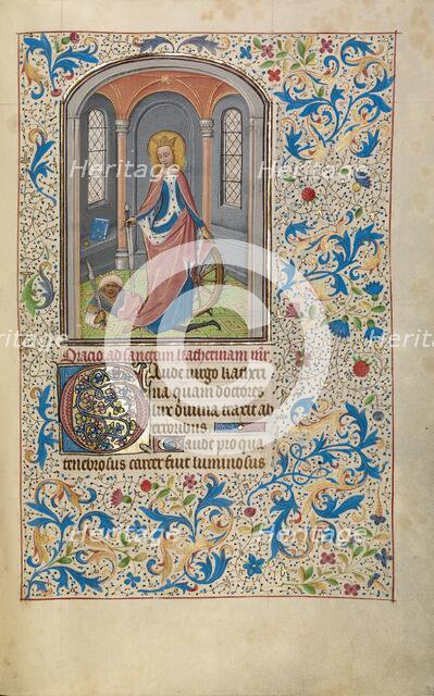 Saint Catherine; Arenberg Hours, early 1460s. Creator: Willem Vrelant.