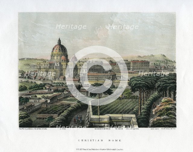 'Christian Rome', Italy, c1865. Artist: Unknown