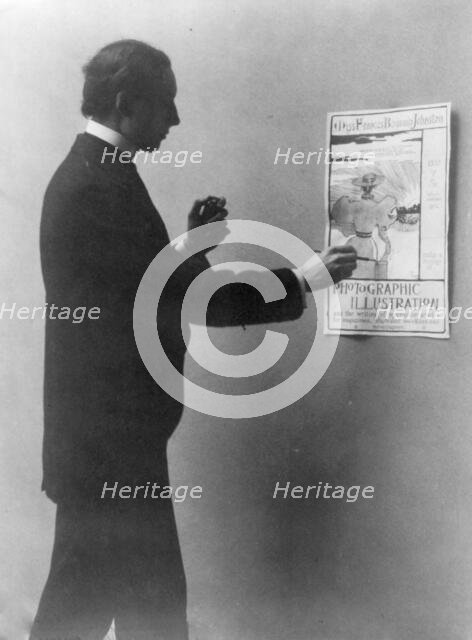 Mills Thompson...drawing Frances Benjamin Johnston business poster, c1890 - c1910. Creator: Frances Benjamin Johnston.