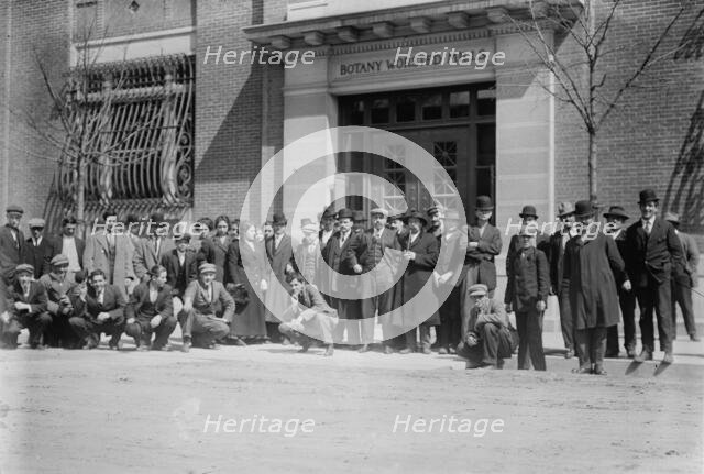 Strikers awaiting pay, 1912. Creator: Bain News Service.