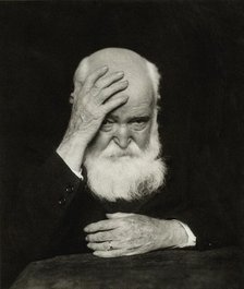 Portrait of the artist Hans Thoma (1839-1924), 1920. Creator: Erfurth, Hugo (1874-1948).