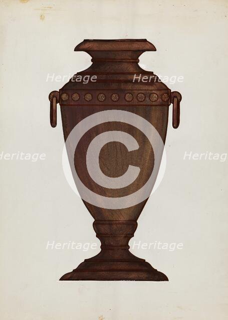 Rosewood Vase, c. 1936. Creator: Sebastian Simonet.