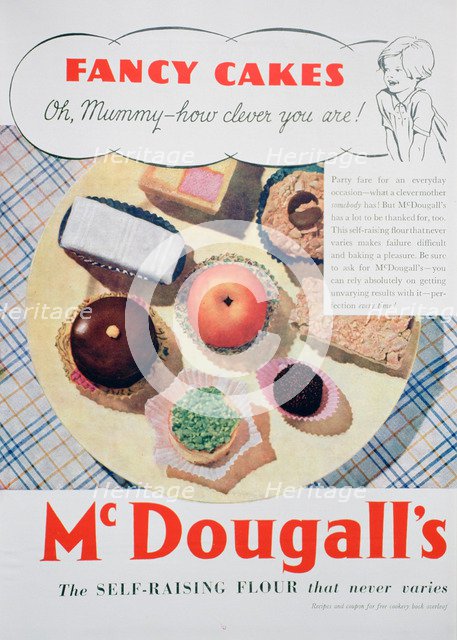 Advert for McDougall's flour, 1935. Artist: Unknown