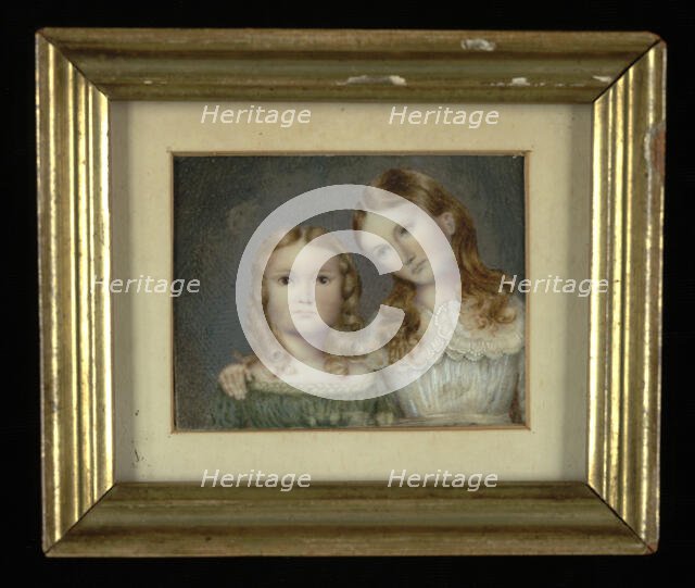 Two Girls, ca. 1850. Creator: Unknown.