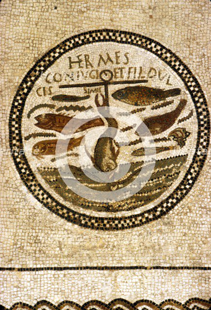 Early Christian Funerary Mosaic, (Roman), 4th century Artist: Unknown.