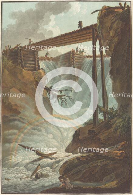 Chute de la Tritt dans la vallée de Muhlethal, 1776. Creator: Charles-Melchior Descourtis.