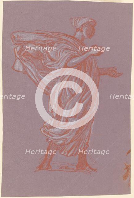 Study for "Greek Girls Bathing", c. 1872. Creator: Elihu Vedder.