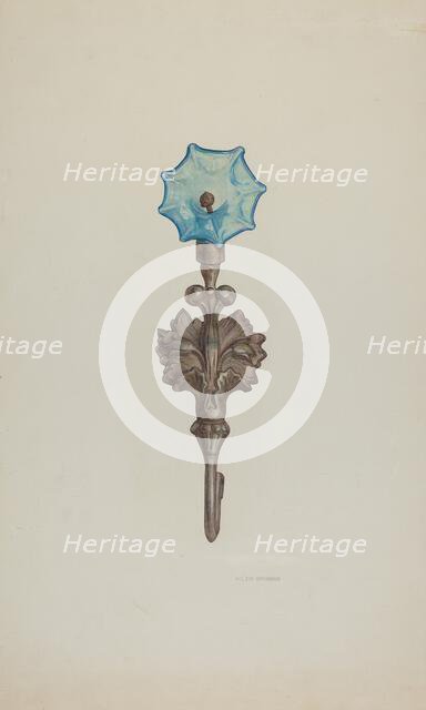 Tie-back, c. 1939. Creator: Helen Bronson.