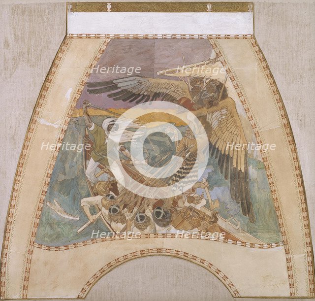 The Defense of the Sampo, c. 1900. Artist: Gallen-Kallela, Akseli (1865-1931)