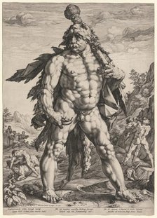 The Great Hercules or Knollenman, 1589. Creator: Hendrick Goltzius (Dutch, 1558-1617).