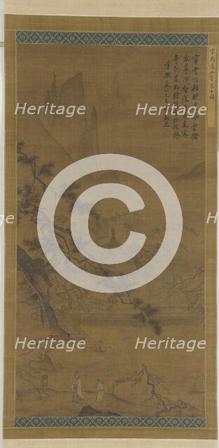 Scholar Approaching Secluded Pavilion, Ming dynasty, 15th-16th century. Creator: Unknown.