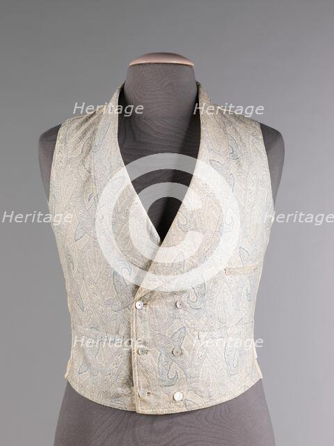 Vest, American, 1860-69. Creator: Unknown.