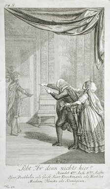 Illustration for Shakespeare's 'Hamlet', 1778. Creator: Daniel Nikolaus Chodowiecki.