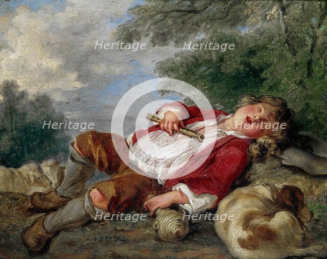 Berger endormi (The Sleeping Shepherd), . Creator: Boucher; François (1703-1770).