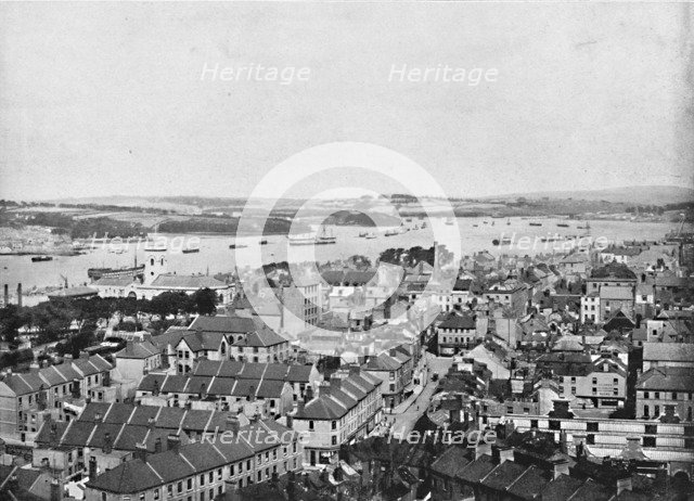 'Devonport and the Hamoaze: From the Column', c1896. Artist: Frith & Co.