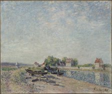 Saint-Mammès, Loing Canal, 1885. Creator: Alfred Sisley (French, 1840-1899).