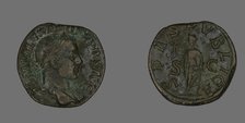 Sestertius (Coin) Portraying Emperor Severus Alexander, 232. Creator: Unknown.