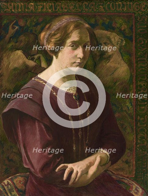 Anna Filiabella, portrait of the artist's wife, 1913. Creator: George-Daniel de Monfreid.