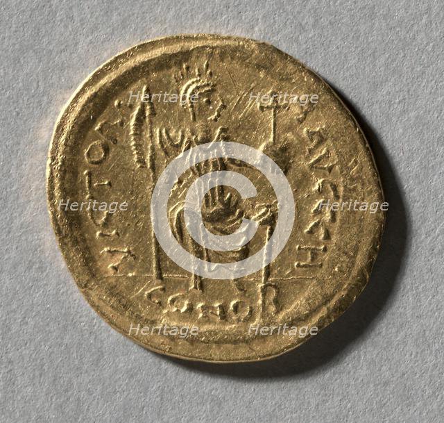 Solidus of Justin II, 565-578. Creator: Unknown.