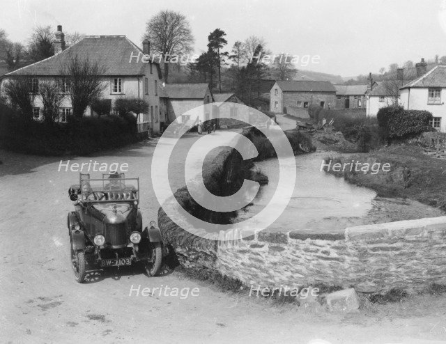 1923 Morris Bullnose at Exford in Somerset, (1920s?). Artist: Unknown