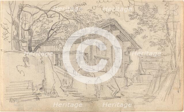 Courtyard of a Swiss Country House. Creator: Friedrich Salathe.