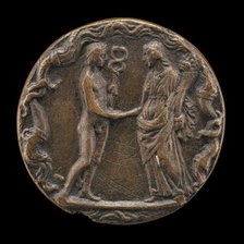 Mercury with a Female Figure [reverse], probably 1450/1503. Creator: Giovanni Candida.
