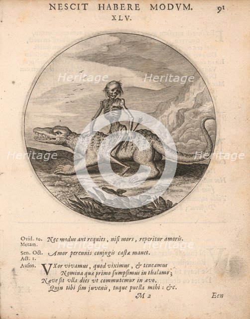 Emblem from Sinn- en Minne-beelden (Sense- and Love-pictures) by Jacob Cats, 1627.