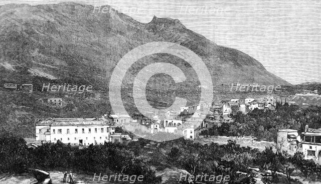 Casamicciola and Mount Epomeo, in the Island of Ischia, Bay of Naples, 1881. Creator: Unknown.
