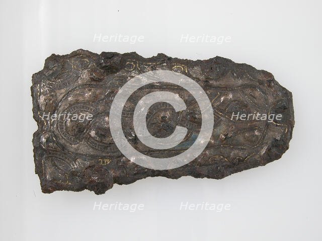 Belt Buckle Plate, Frankish, 6th-7th century. Creator: Unknown.
