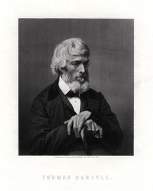 Thomas Carlyle, Scottish essayist, satirist, and historian, mid-late 19th century. Artist: Unknown