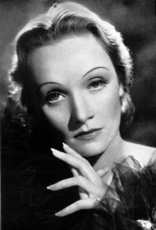 Marlene Dietrich (1901-1992), German born actress, c1930. Artist: Unknown