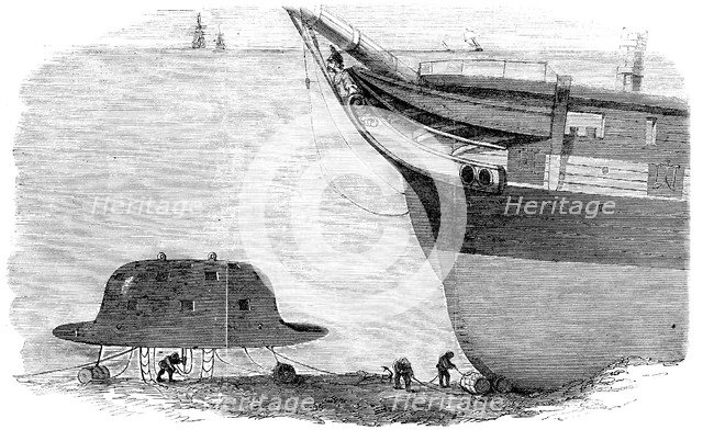 Charles Babbage's proposed design for a diving bell, 1855. Artist: Unknown