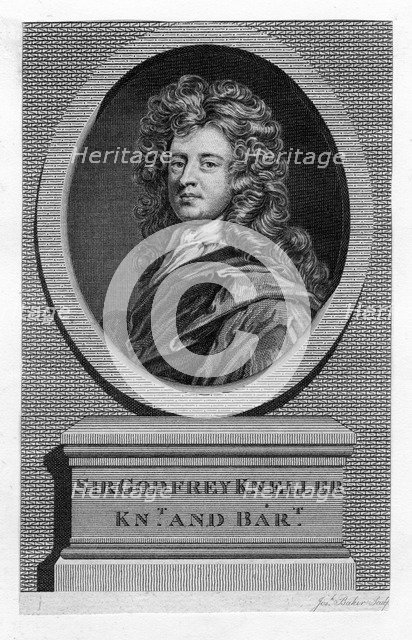 Sir Godfrey Kneller (1646-1723), portrait painter, 19th century. Artist: Unknown